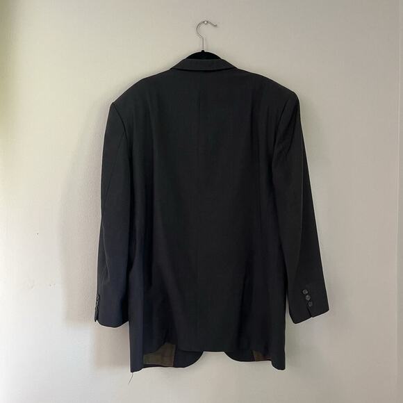 Vintage Dior Monsouir dark navy blue Blazer Suit Jacket size 53 wool - Picture 2 of 10